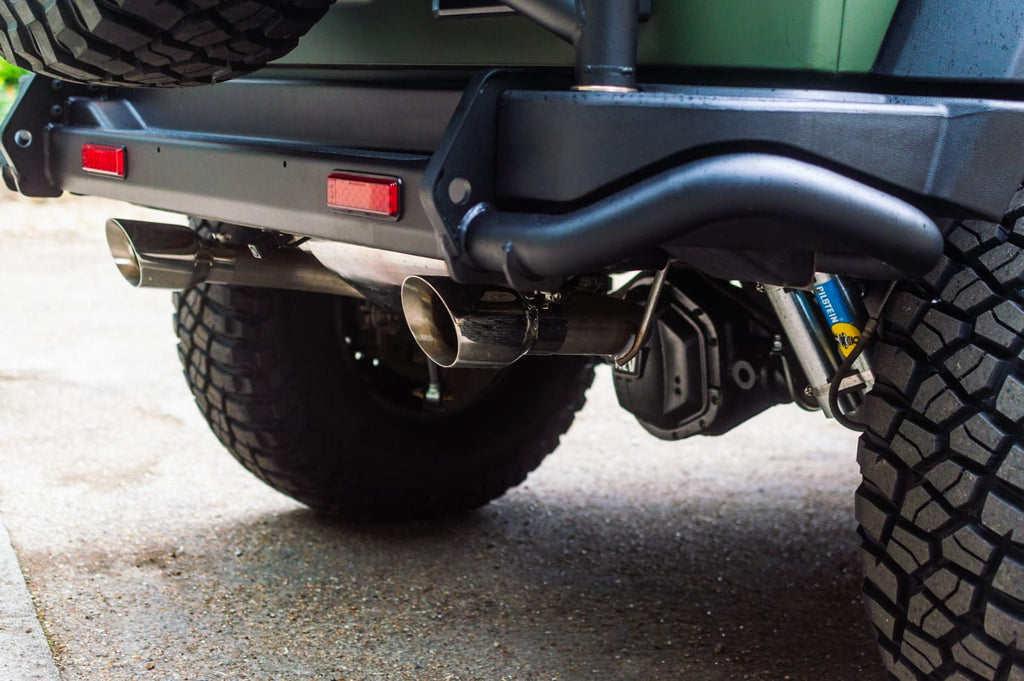 MRBP 2.5" Axle Back, Dual Rear Exit, T409 , Jeep Wrangler JK/JKU 2007 ...